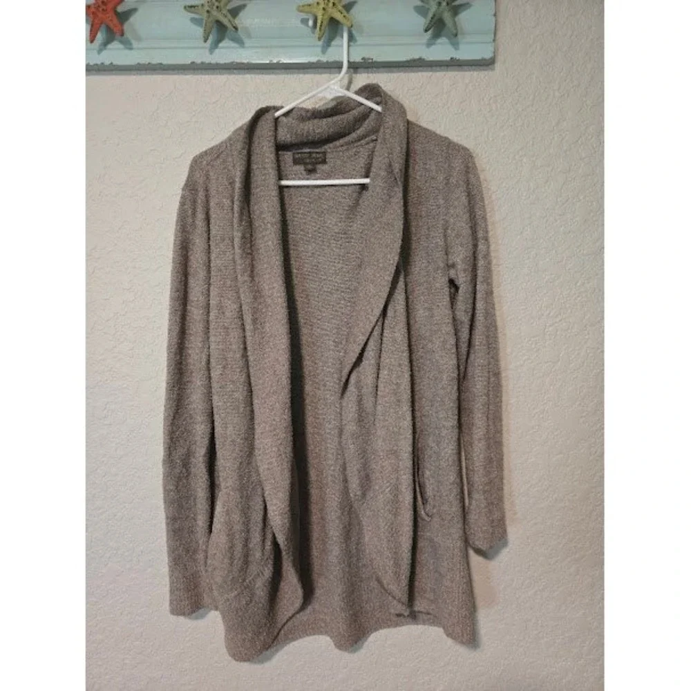 Barefoot Dreams Heathered Brown Cardigan